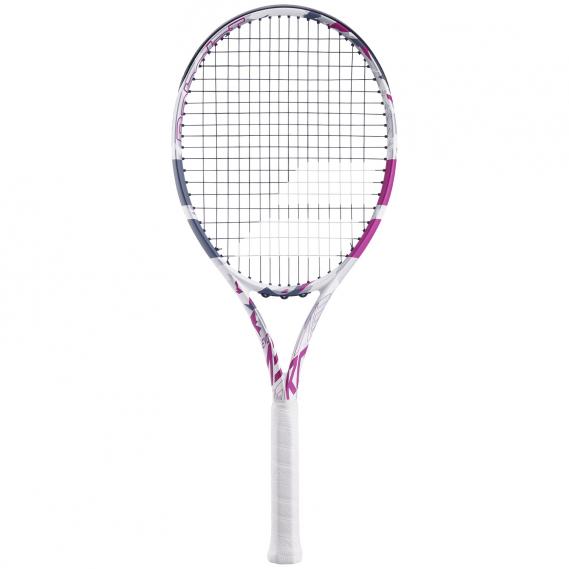 Tennisschläger Babolat Evo Aero weiß-pink 2023