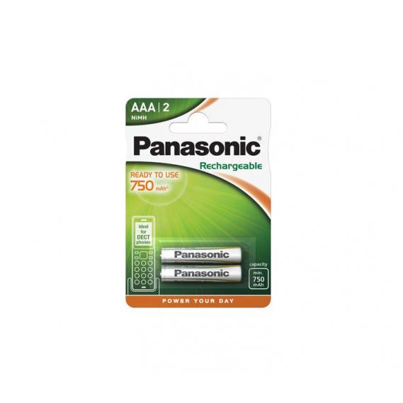 Batterie Panasonic AAA 750mAh aufladbar 2 Stück