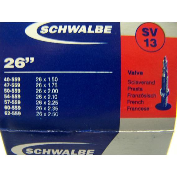 Schlauch Schwalbe (26x1,5-2,5) 13 SV-Ventil