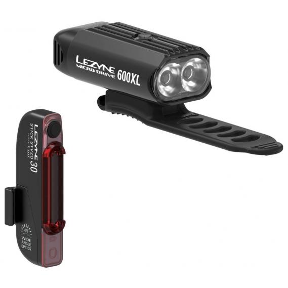 Fahrradlichtset Lezyne Micro Drive 600XL/Stick 2021
