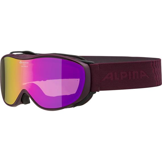 Alpina Challenge 2.0 HM/MM Skibrille white MIRROR pink 